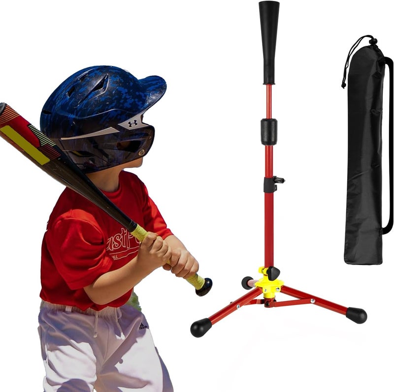 Wiseek 23.5 to 39.76 Inches Baseball Tee for Kids, Batting Tees for Baseball with Carry Bag, Portable Stable Tanner Tee, Baseball Training Equipment Aged 5-12, Softball Tee for Batting and Hitting - Image 1